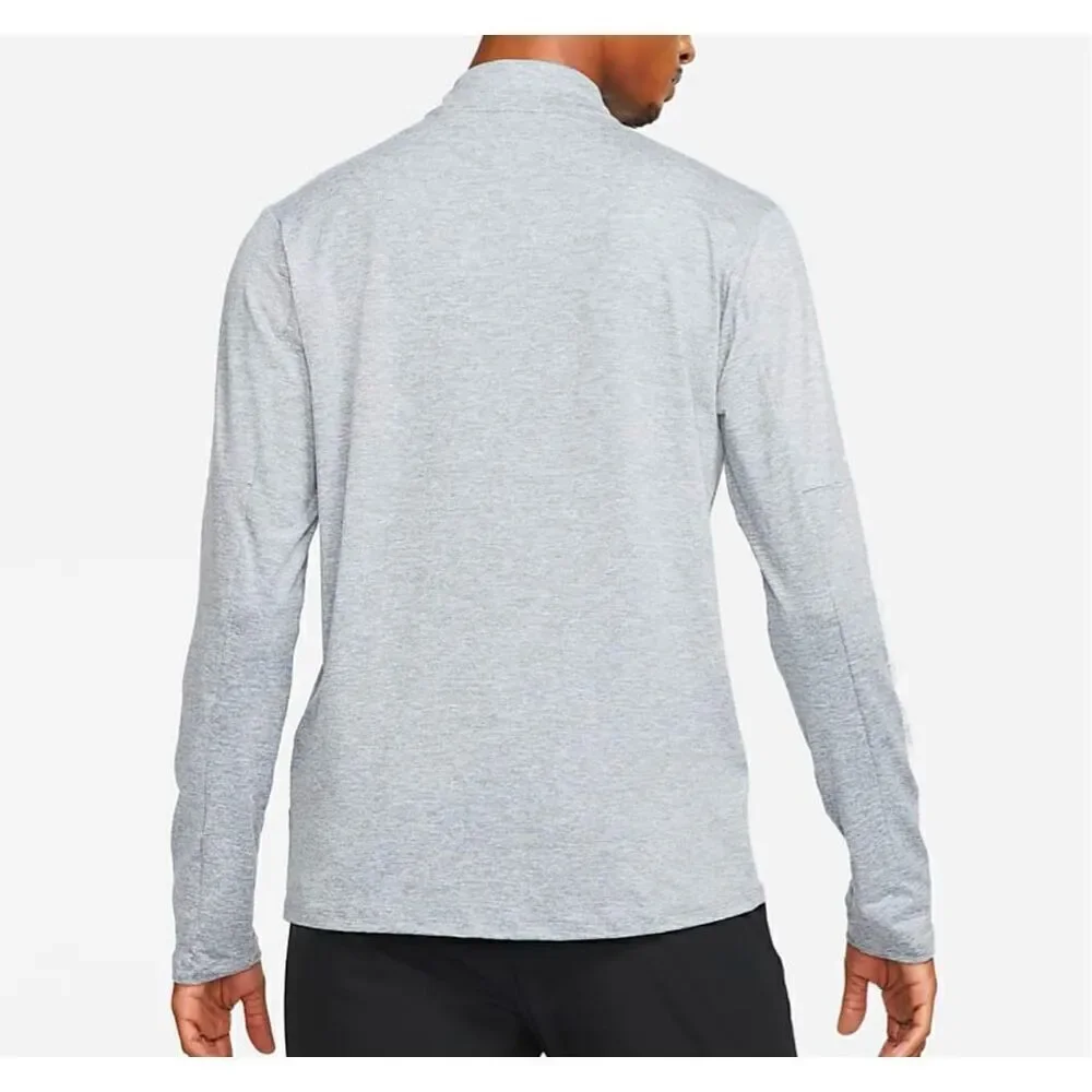 Nike Element Men's Gray Dri-FIT 1/2-Zip Running Top Size Medium